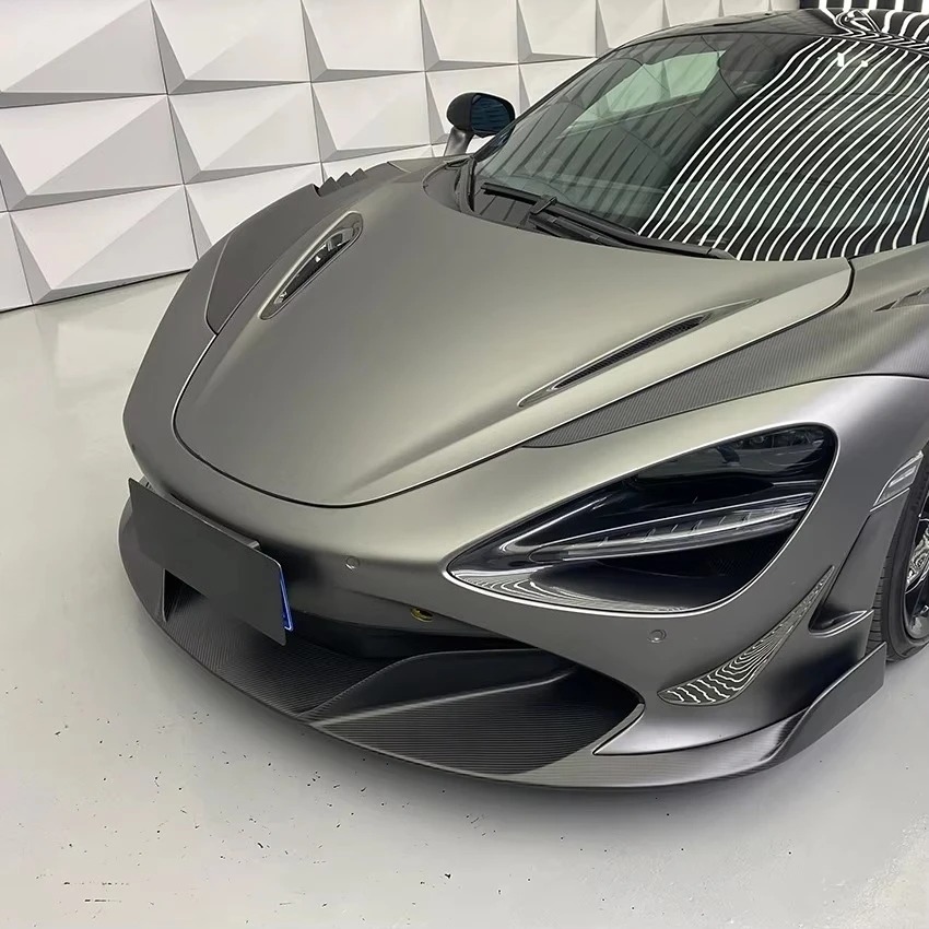 Facelift R Style Dry Carbon Fiber Front Bumper Lip For 720S 2017-2019 720S Body Kit Car Parts